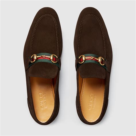 gucci suede horsebit loafer.